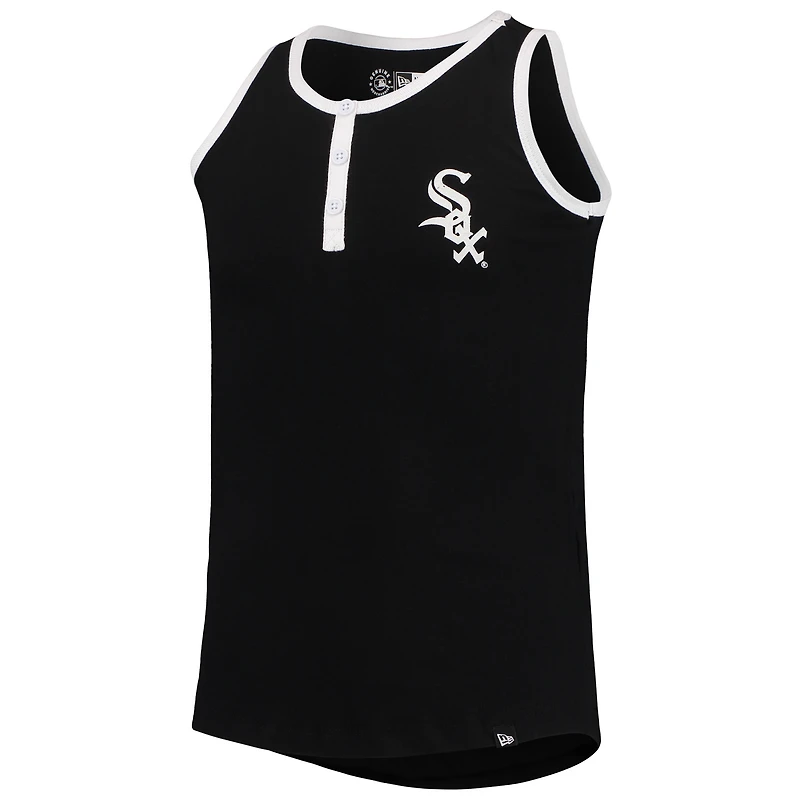 NWE WHTSOX NOIR Junior FILLES HENLEY TANK TANYTHGRL