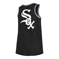 Débardeur New Era pour fille noir Chicago White Sox Henley