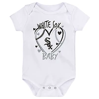 Ensemble de trois bodies pour bébé Chicago White Sox Slide Home