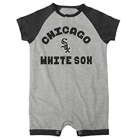 Barboteuse Chicago White Sox Extra Base Hit Raglan Full-Snap pour bébé