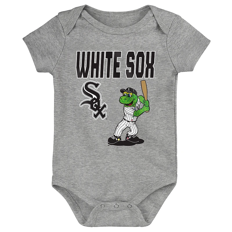 Infant Outerstuff Chicago White Sox Home Plate 3-Piece Bodysuit Set