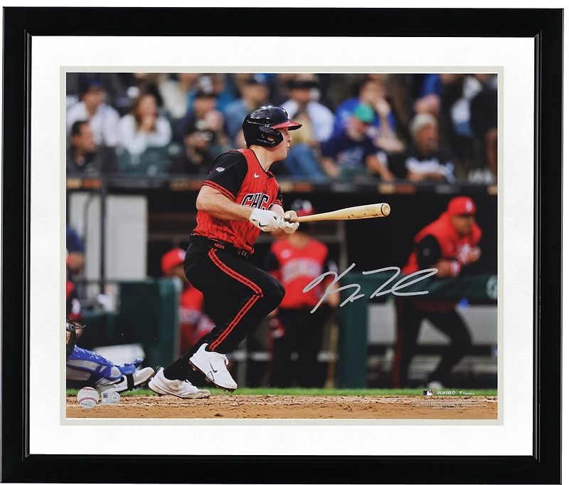 Photo de début en MLB autographiée de Kyle Teel, joueur des White Sox de Chicago (40,6 x 50,8 cm)