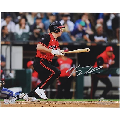 Photo de début en MLB autographiée de Kyle Teel, joueur des White Sox de Chicago (40,6 x 50,8 cm)
