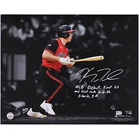 Photo dédicacée de Kyle Teel (Chicago White Sox) pour ses débuts en MLB (40,6 x 50,8 cm) avec plusieurs inscriptions