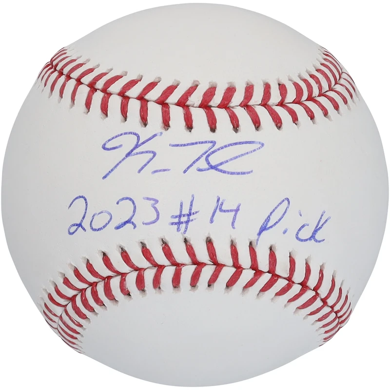Kyle Teel Chicago White Sox Autographed Baseball with "2023 #14 Pick" Inscription