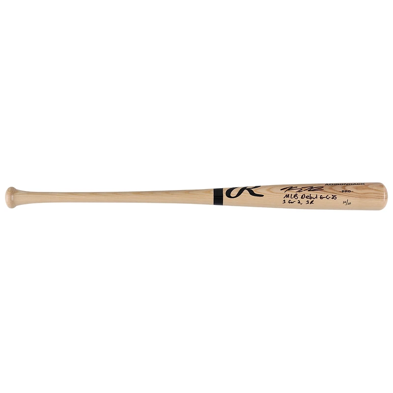 Kyle Teel Chicago White Sox Autographed Blonde Rawlings Pro Bat with Multiple Inscriptions - Limited Edition #10/10