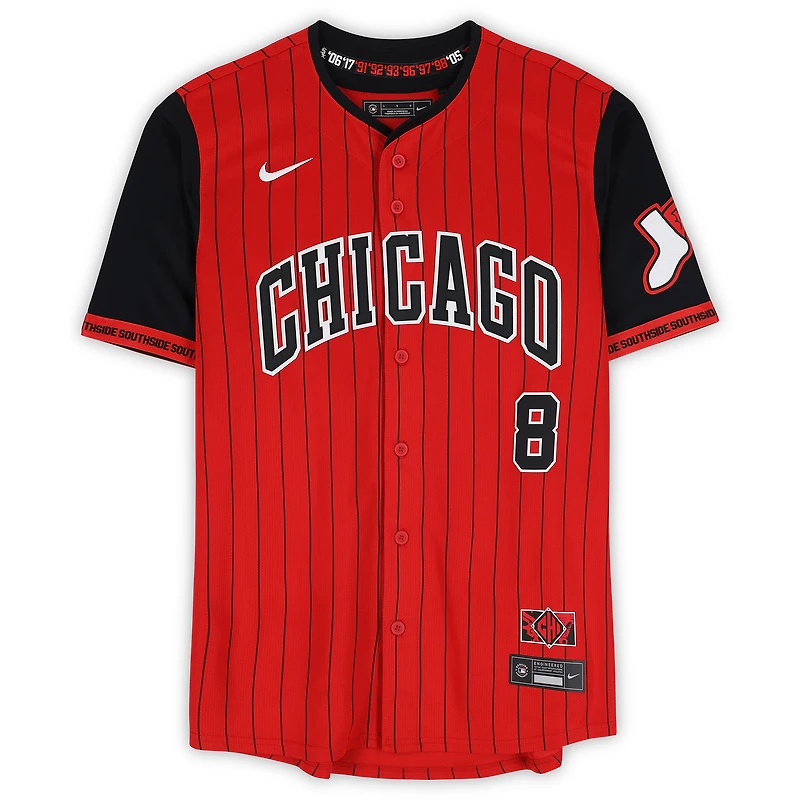 Kyle Teel Chicago White Sox Autographed Red Nike City Connect Limited Jersey