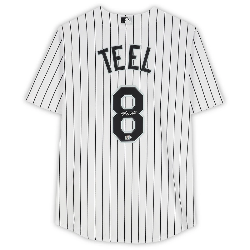 Kyle Teel Chicago White Sox Autographed White Nike Replica Jersey
