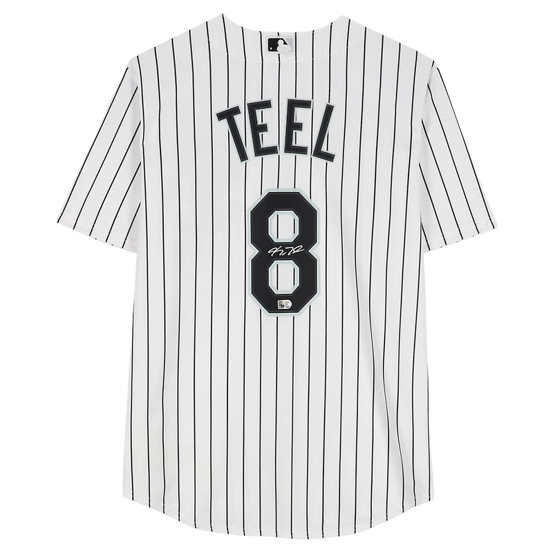 Kyle Teel Chicago White Sox Autographed White Nike Replica Jersey