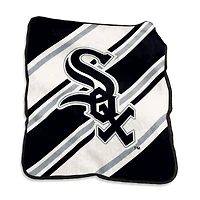 Couverture à rayures Raschel 50" x 60" aux couleurs des Chicago White Sox (Logo Brands)