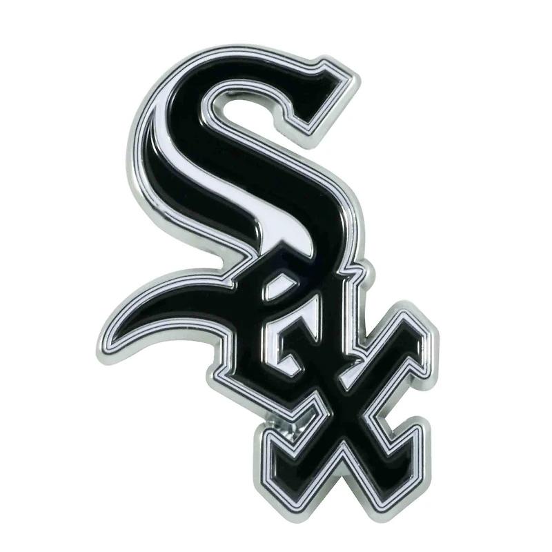 Emblème de voiture en relief couleur des White Sox de Chicago