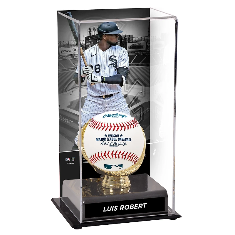 Vitrine pour gant d'or des White Sox de Chicago de Luis Robert avec image