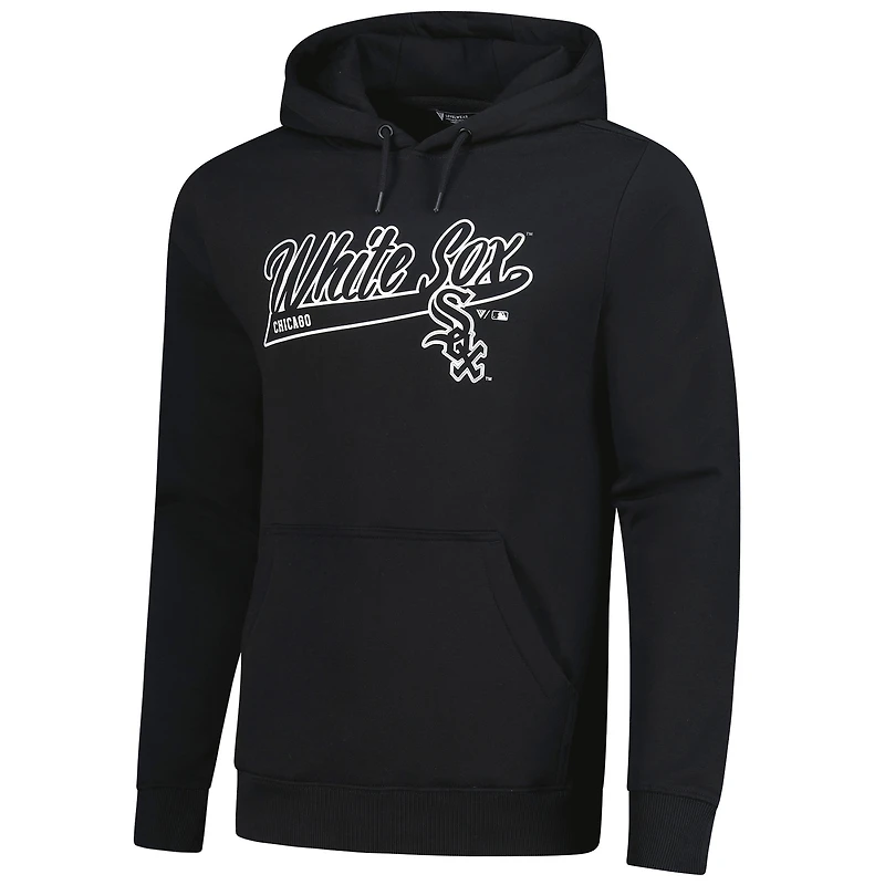 Sweat à capuche en polaire noir Podium Chicago White Sox pour homme Levelwear