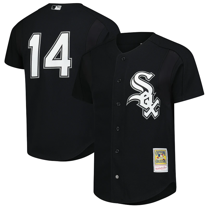 Maillot en maille BP WhtSox 14 Paul Konerko V100492 JERMENBPB JY10754-CWSBLCK #2