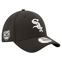 Casquette 39THIRTY Flex noire New Era pour homme, 125e anniversaire des White Sox de Chicago