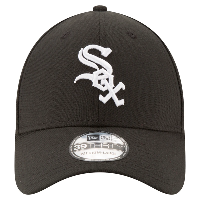 Men's New Era  Black Chicago White Sox 125th Anniversary 39THIRTY Flex Hat