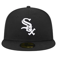 Men's New Era  Black Chicago White Sox 125th Anniversary 59FIFTY Fitted Hat
