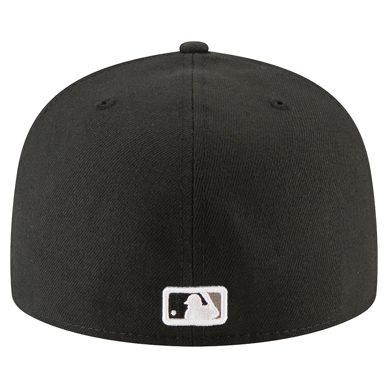 Men's New Era  Black Chicago White Sox 125th Anniversary 59FIFTY Fitted Hat