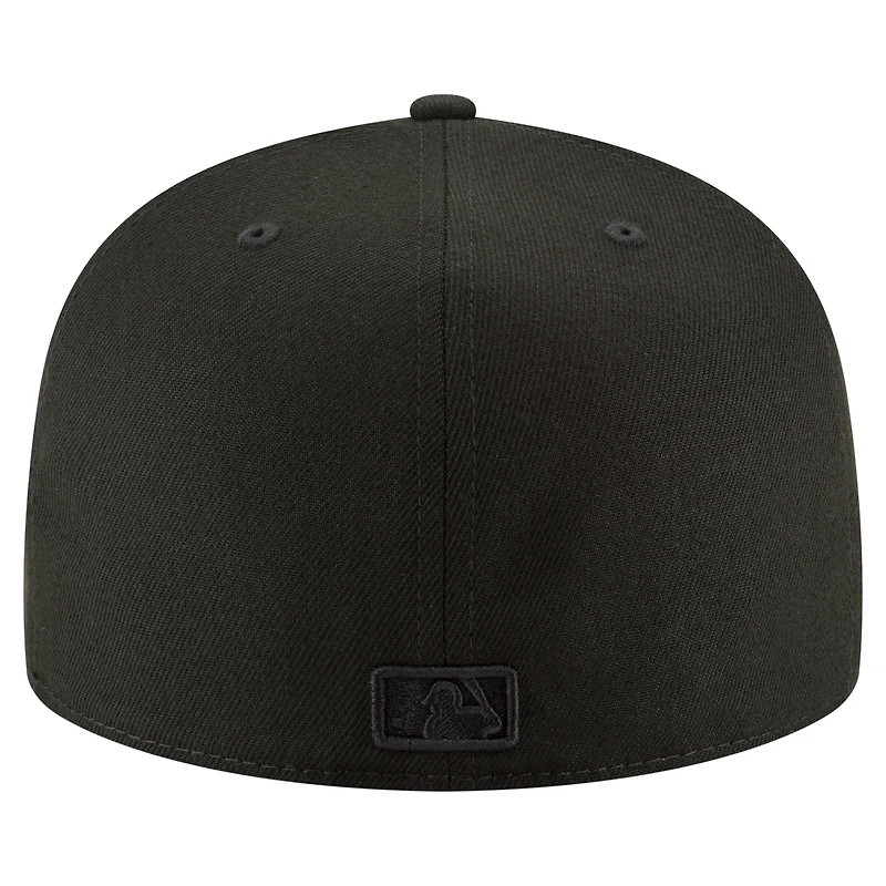Casquette ajustée 59FIFTY noire New Era pour homme, 125e anniversaire des White Sox de Chicago