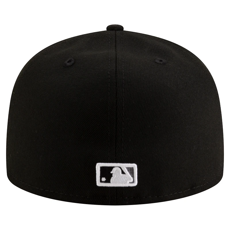 Men's New Era  Black Chicago White Sox 125th Anniversary 59FIFTY Snapback Hat