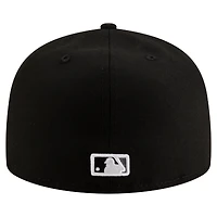 Men's New Era  Black Chicago White Sox 125th Anniversary 59FIFTY Snapback Hat