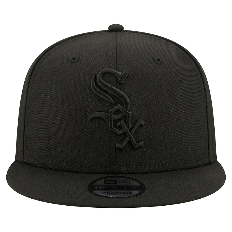 Casquette Snapback 9FIFTY noire New Era pour homme, 125e anniversaire des White Sox de Chicago