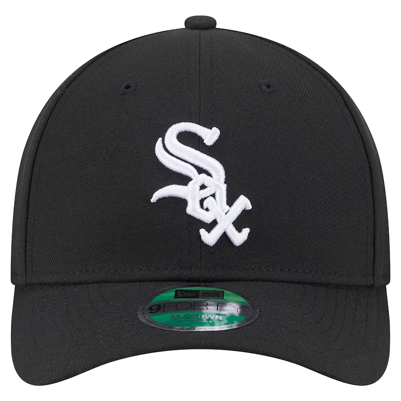 Men's New Era  Black Chicago White Sox 125th Anniversary 9FORTY Adjustable Hat