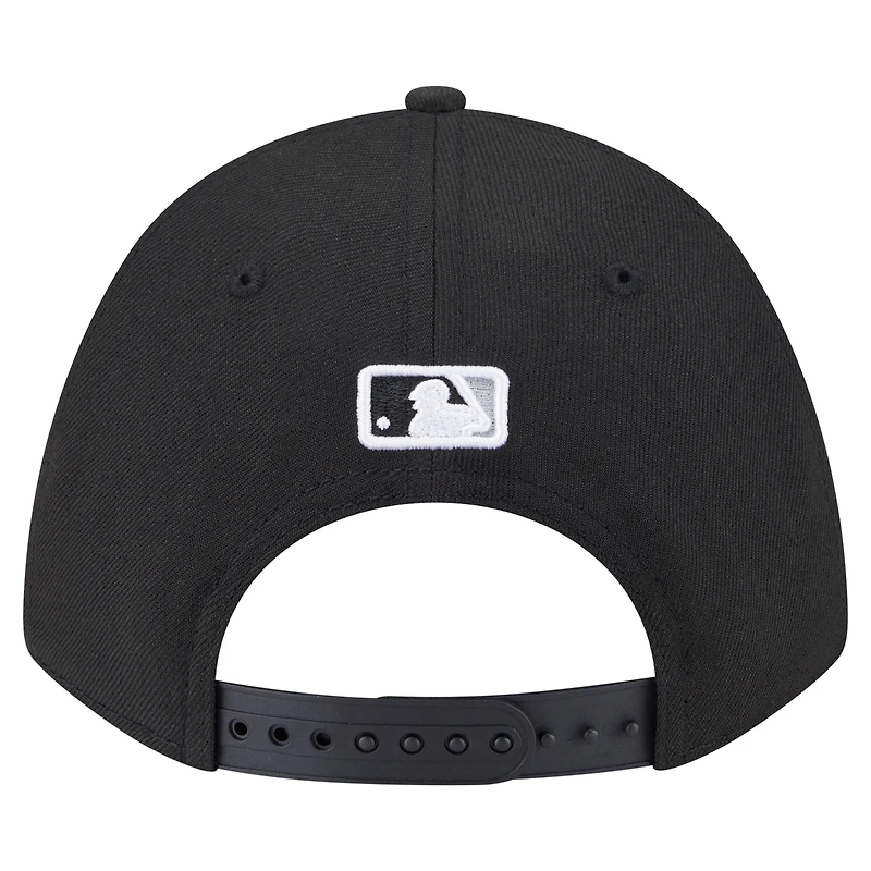 Men's New Era  Black Chicago White Sox 125th Anniversary 9FORTY Adjustable Hat