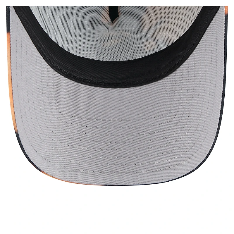 Men's New Era  Black Chicago White Sox Bleached A-Frame 9FORTY Adjustable Hat