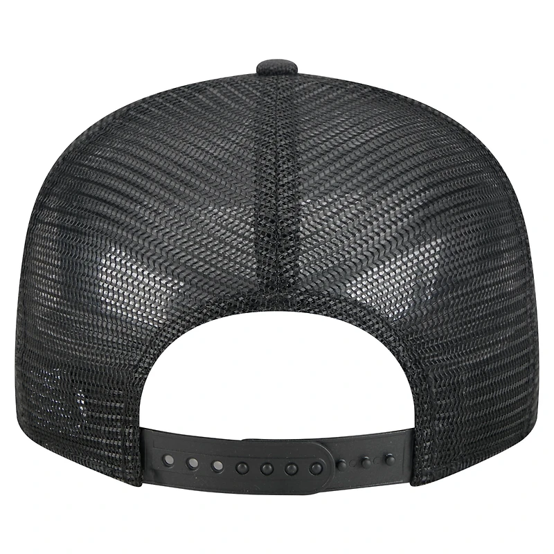 Men's New Era  Black Chicago White Sox Split Panel 9FIFTY Trucker Snapback