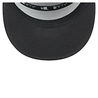 Men's New Era  Black Chicago White Sox Split Panel 9FIFTY Trucker Snapback