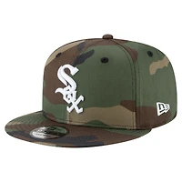 Casquette Snapback 9FIFTY camouflage New Era pour homme, 125e anniversaire des Chicago White Sox