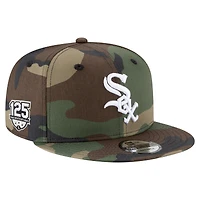 Casquette Snapback 9FIFTY camouflage New Era pour homme, 125e anniversaire des Chicago White Sox