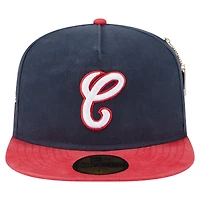 Casquette ajustée 59FIFTY à motif drapeau latéral de championnat Chicago White Sox New Era bleu marine pour homme