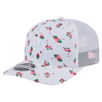 Men's New Era  White Chicago White Sox Flamingo Mesh Back 9SEVENTY Stretch-Snap Hat