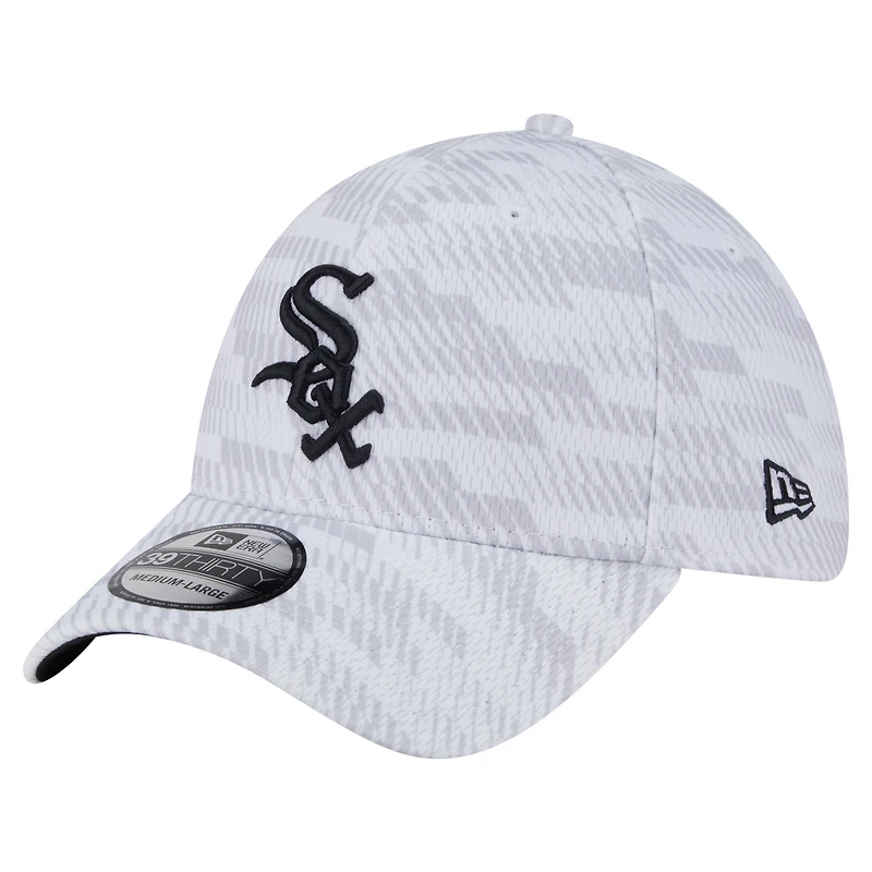 Casquette extensible New Era blanche Chicago White Sox Graded 39THIRTY pour homme