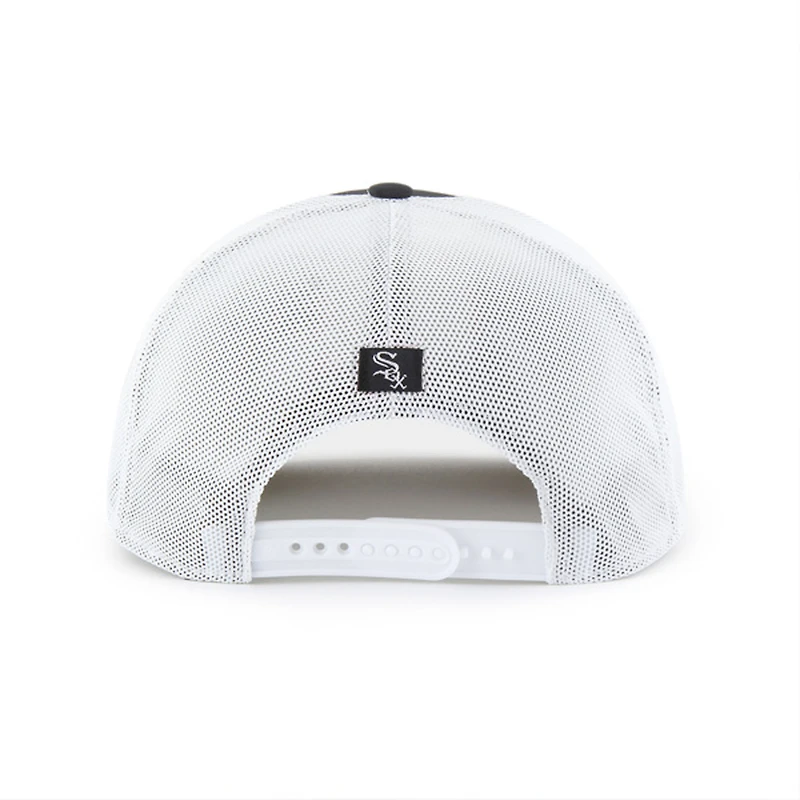 Casquette de camionneur ajustable à rayures Chicago White Sox '47 noire/blanche pour homme