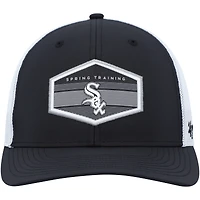 Men's '47 Black/White Chicago White Sox Spring Training Burgess Trucker Adjustable Hat