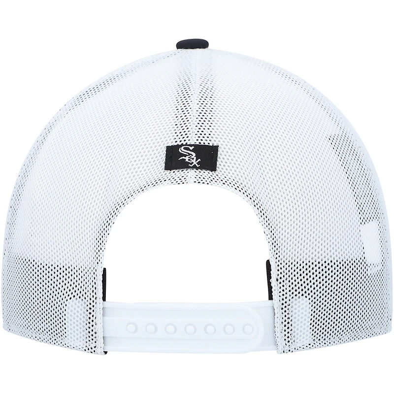 Men's '47 Black/White Chicago White Sox Spring Training Burgess Trucker Adjustable Hat