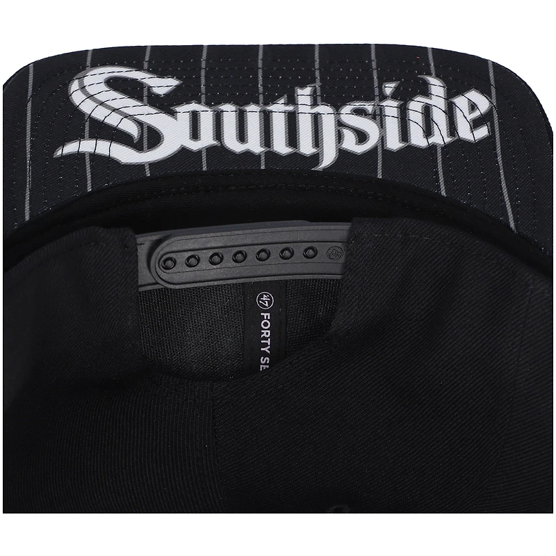 Men's '47 Black Chicago White Sox 2021 City Connect Captain Snapback Hat