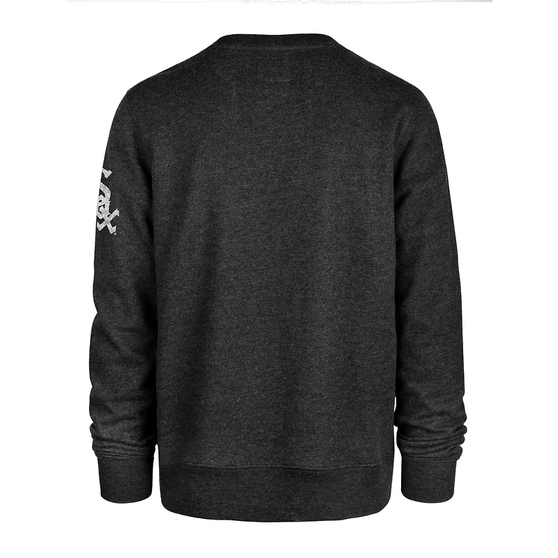 Men's '47 Black Chicago White Sox Bypass Tribeca Pullover Sweatshirt