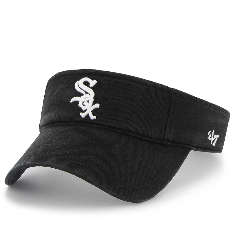 Visière réglable pour homme '47 Black Chicago White Sox Clean Up