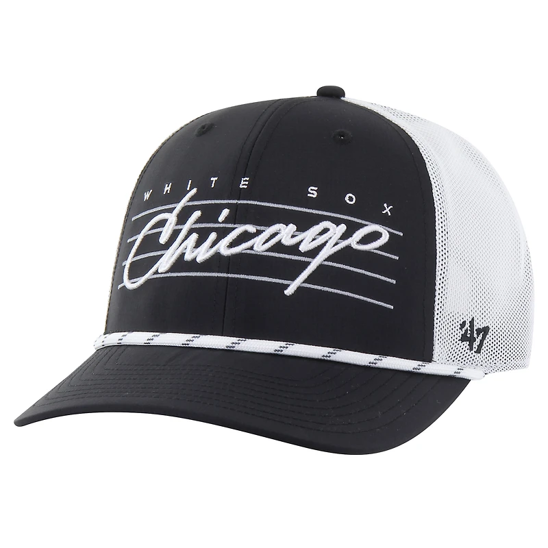Men's '47 Black Chicago White Sox Downburst Trucker Adjustable Hat