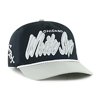 Casquette ajustable Dropshadow Rope Hitch noire Chicago White Sox '47 pour homme