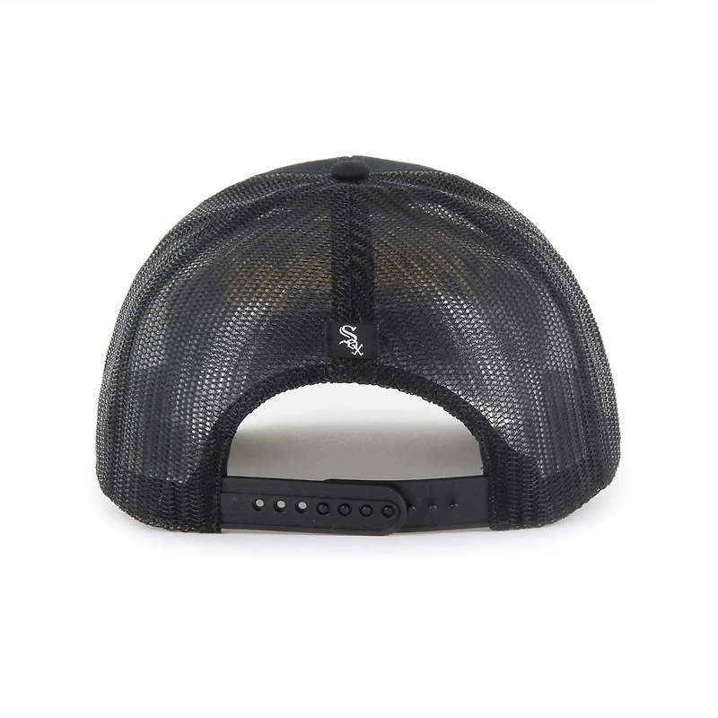 Men's '47 Black Chicago White Sox Garner Trucker Adjustable Hat