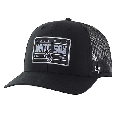Men's '47 Black Chicago White Sox Hardline Trucker Adjustable Hat