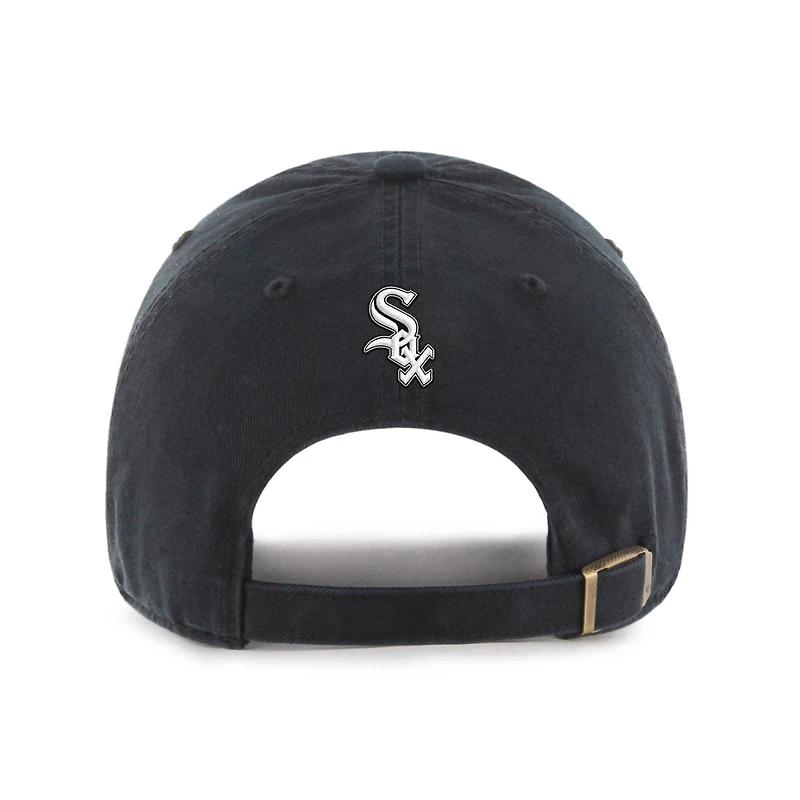 Casque de glace Chicago White Sox noir pour homme, modèle 47, ajustable.