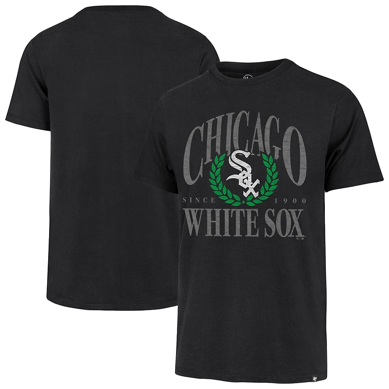 Men's '47 Black Chicago White Sox Pitchout Franklin T-Shirt