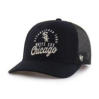 Men's '47 Black Chicago White Sox Pitstop Trucker Adjustable Hat