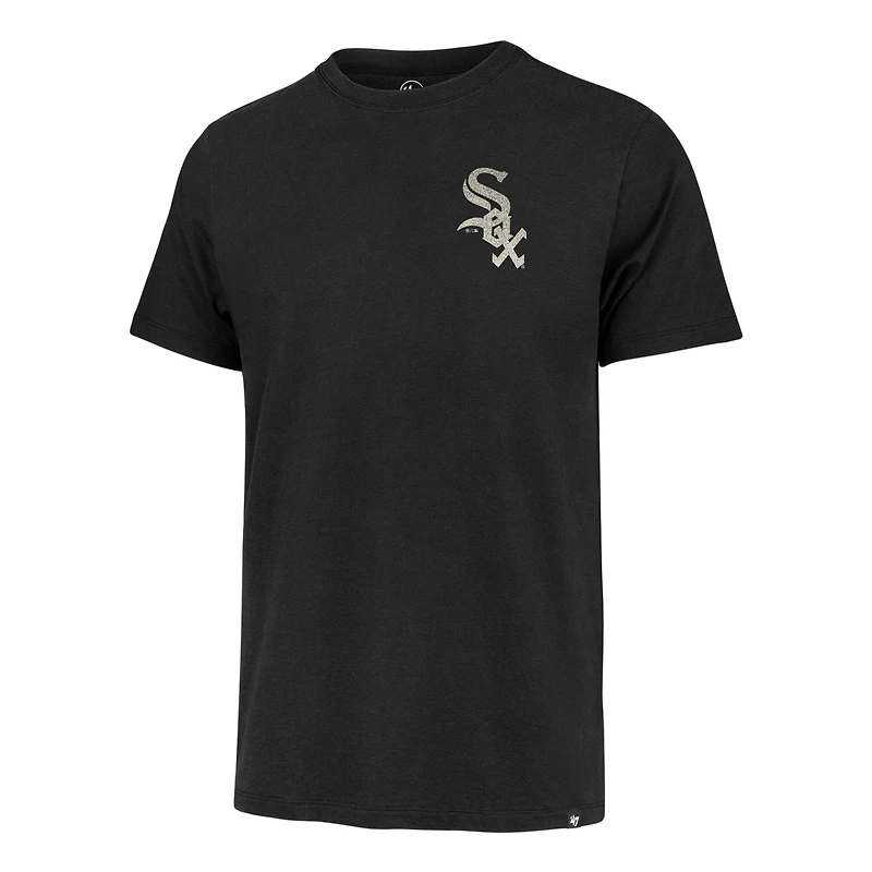 Men's '47  Black Chicago White Sox Turn Back Franklin T-Shirt